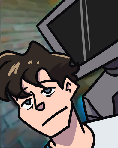 headshot + simple color